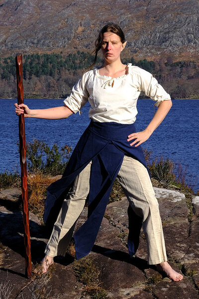 Middelalderlig bluse kara, fløde - Celtic Webmerchant