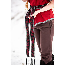 Viking belt Caja, black - Celtic Webmerchant