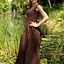 Middeleeuwse jurk Elaine, bruin - Celtic Webmerchant