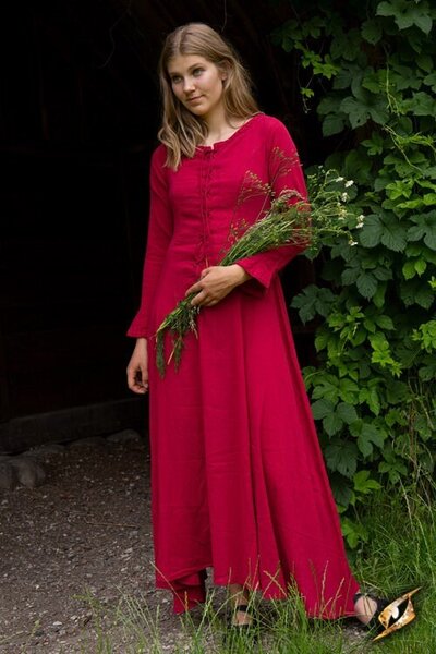 Robe nuisette Isobel, rouge - Celtic Webmerchant