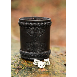 Mjolnir dice cup, black - Celtic Webmerchant