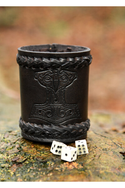 Coupe à dés Mjolnir, noire - Celtic Webmerchant