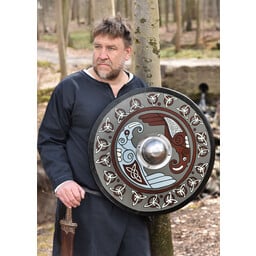 Bouclier viking avec des corbeaux et des triaquetras - Celtic Webmerchant