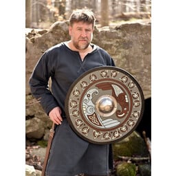 Bouclier viking avec des corbeaux et des triaquetras - Celtic Webmerchant