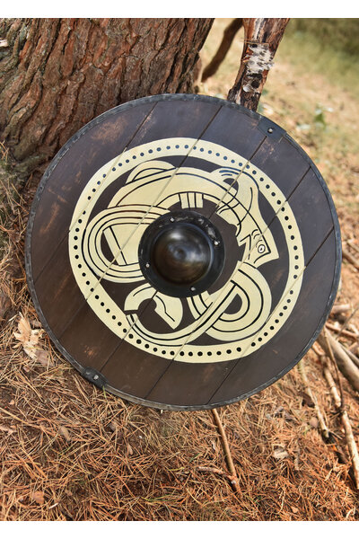 Tarcza wikinga z wężem Midgard - Celtic Webmerchant