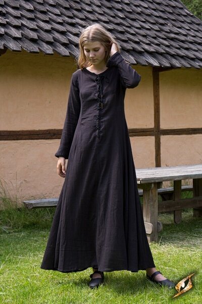 Unterkleid Isobel, schwarz - Celtic Webmerchant
