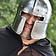Ulfberth Italian Barbute Avant, circa 1440 AD, 2 mm Steel - Celtic Webmerchant