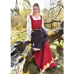 Vestido medieval Lene, rojo - Celtic Webmerchant