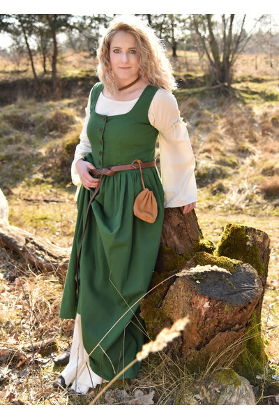 Middeleeuwse overjurk Lene, groen - Celtic Webmerchant