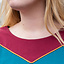(Early) Medieval dress Gesine, teal blue - Celtic Webmerchant