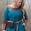 (Early) Medieval dress Gesine, teal blue - Celtic Webmerchant