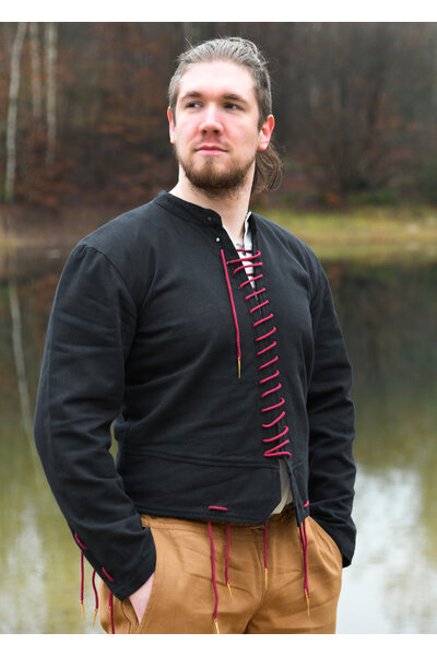 Farsetto medievale Bernhard, nero - Celtic Webmerchant