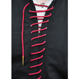 Middeleeuwse doublet Bernhard, zwart - Celtic Webmerchant