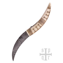 Coltello pieghevole vichingo in damasco - Celtic Webmerchant