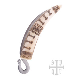 Coltello pieghevole vichingo, impugnatura in osso - Celtic Webmerchant