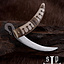 Coltello pieghevole vichingo, impugnatura in osso - Celtic Webmerchant