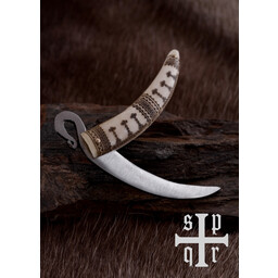 Coltello pieghevole vichingo, impugnatura in osso - Celtic Webmerchant