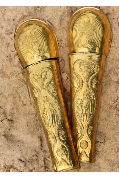 Praetoriaanse Garde scheenbeschermers, messing - Celtic Webmerchant