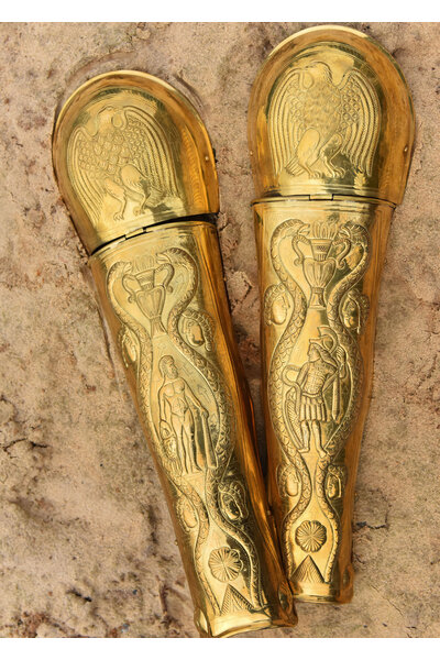 Pretorian Guard greaves, mässing - Celtic Webmerchant