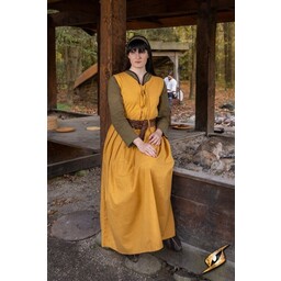 Middelalderkjole Adelina, gul - Celtic Webmerchant