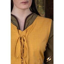 Medeltida klänning Adelina, gul - Celtic Webmerchant