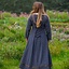 Mittelalterkleid Estrid mit Fischgrätenmuster, dunkelgrau - Celtic Webmerchant