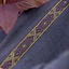Mittelalterkleid Estrid mit Fischgrätenmuster, dunkelgrau - Celtic Webmerchant