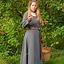 Robe médiévale Estrid à motif chevrons, gris nature - Celtic Webmerchant
