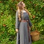 Robe médiévale Estrid à motif chevrons, gris nature - Celtic Webmerchant