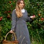 Robe médiévale Estrid à motif chevrons, gris nature - Celtic Webmerchant