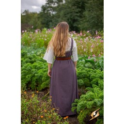 Robe tablier Viking Frida chevrons, gris bordeaux - Celtic Webmerchant
