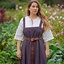 Vikinge forklæde kjole Frida sildeben, bordeaux grå - Celtic Webmerchant