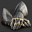 Tyska handskar, 1450-1500, mässing - Celtic Webmerchant