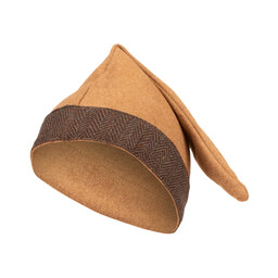 Czapka wikinga Toki, piaskowa, wełna - Celtic Webmerchant