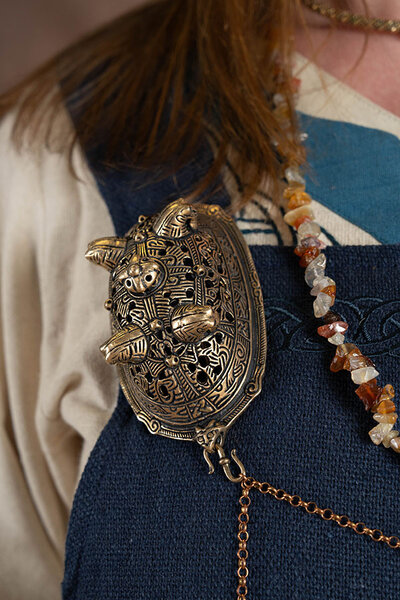 Viking sköldpadda brosch Birka, grav 860 - Celtic Webmerchant