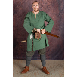 Historyczna tunika z autentyczną podszewką, zielona - Celtic Webmerchant