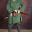 Historical tunic with authentic lining, green - Celtic Webmerchant