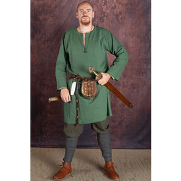Historyczna tunika z autentyczną podszewką, zielona - Celtic Webmerchant