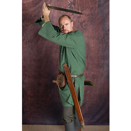 Túnica histórica con forro auténtico, verde. - Celtic Webmerchant
