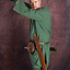 Historical tunic with authentic lining, green - Celtic Webmerchant