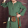 Leonardo Carbone Historische tuniek met authentieke zoom, groen - Celtic Webmerchant