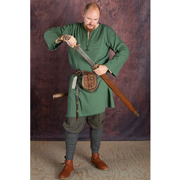 Historyczna tunika z autentyczną podszewką, zielona - Celtic Webmerchant