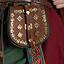Bestickter Wikinger Kaftan, rotblau - Celtic Webmerchant