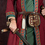 Bestickter Wikinger Kaftan, rotblau - Celtic Webmerchant