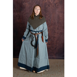 Ceinture en cuir avec boucle en anneau, cuir fendu brun - Celtic Webmerchant