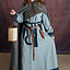 Ceinture en cuir avec boucle en anneau, cuir fendu brun - Celtic Webmerchant