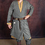 Viking kaftan, motif à chevrons, gris - Celtic Webmerchant