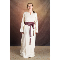 Mittelalterliches Kleid Elisa, weiß - Celtic Webmerchant