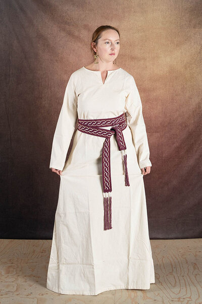 Abito medievale Elisa, bianco - Celtic Webmerchant