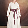 Burgschneider Medieval dress Elisa, white - Celtic Webmerchant